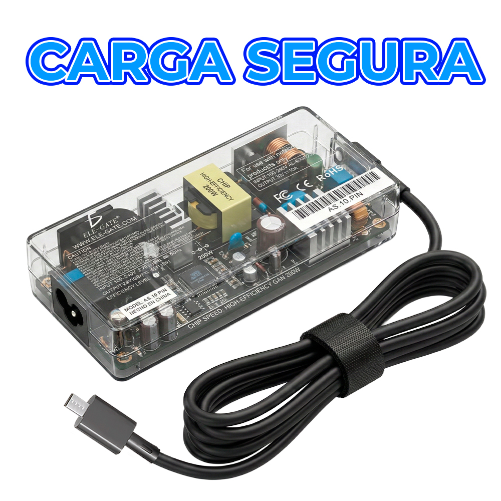 Cargador Compatible Laptop ASUS 200W 20V 10A Conector Rectangular - Image 3