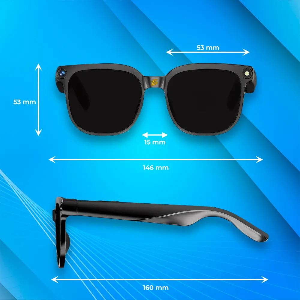 Lentes Inteligentes AI con Mica Transición y Cámara HD 8MP - Imagen 4