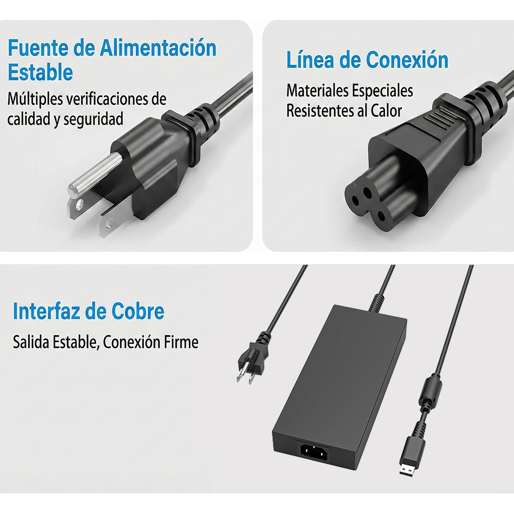 Cargador para laptop MSI 240W 20V 12A USB Tipo C Punta Cuadrada - Image 2