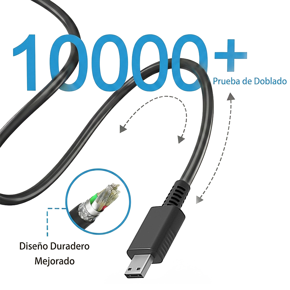 Cargador para laptop MSI 240W 20V 12A USB Tipo C Punta Cuadrada - Image 3