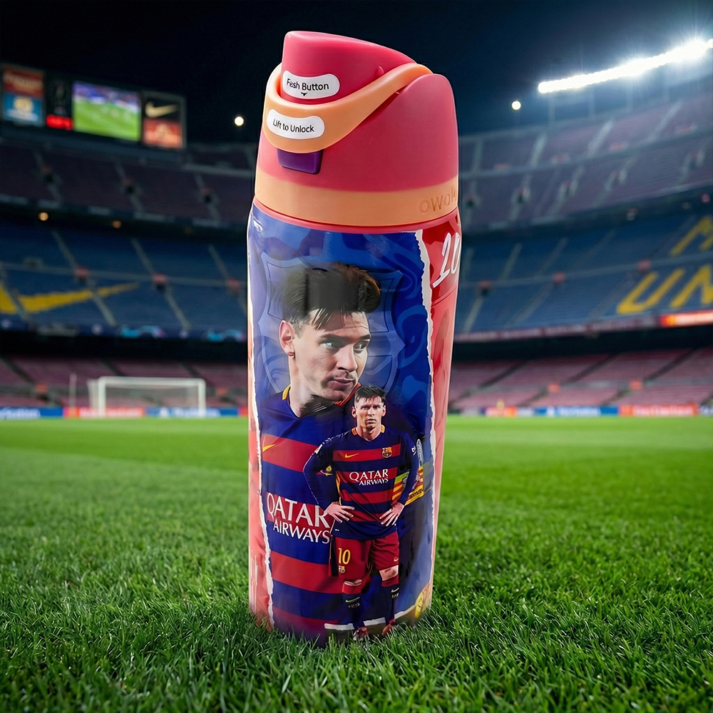 Botella Térmica Deportiva Messi y Cristiano Ronaldo 1000 ml – Acero Inoxidable con Popotes y Aislamiento 24 Horas - Image 11