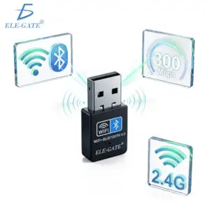 Adaptador USB WiFi 300 Mbps Con Bluetooth 4.0 para PC y Laptop