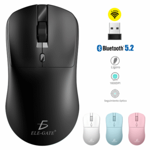 Mouse Óptico Inalámbrico Bluetooth 5.2 + 2.4G Colores