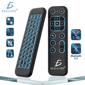 Air Mouse con Mini Teclado Inalámbrico Bluetooth y 2.4G Retroiluminado
