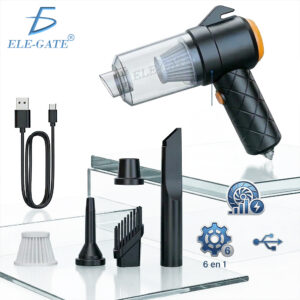 Aspiradora de Emergencia 6 en 1 para Auto – Compacta, Potente y Multifuncional