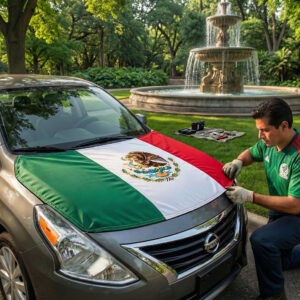 Funda para Cofre de Coche con Bandera de México 🇲🇽