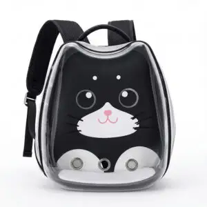 Mochila Portátil para Mascotas con Forma de Orejas para Perros y Gatos