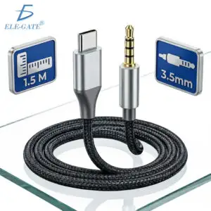 Cable de Audio USB Tipo C a Jack 3.5 mm 1.5 Metros