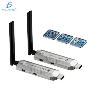 Kit HDMI Inalámbrico 5G 1080P@60Hz Plug & Play para Laptop PC TV Proyector y Streaming 200M