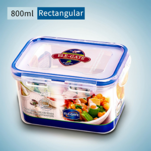 HOG.7001 Contenedor Rectangular Transparente Chico 800ml