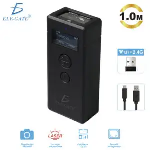 Escáner Mini 1D/2D/QR con Pantalla OLED | Bluetooth, 2.4G y USB-C