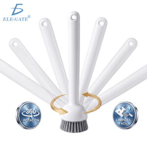 Cepillo de Cocina Multiusos Ajustable 180° con Cerdas Resistentes | Limpieza Profunda para Ollas, Sartenes y Fregaderos