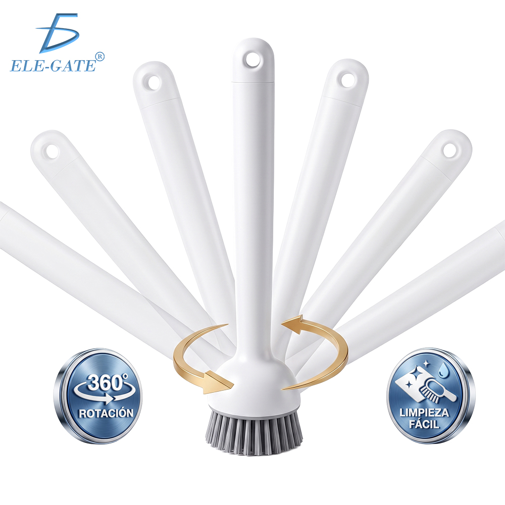 Cepillo de Cocina Multiusos Ajustable 180° con Cerdas Resistentes | Limpieza Profunda para Ollas, Sartenes y Fregaderos