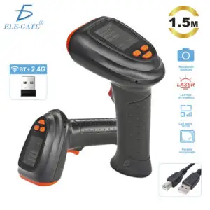 Escáner 1D/2D/QR con Pantalla | Bluetooth, 2.4G y USB
