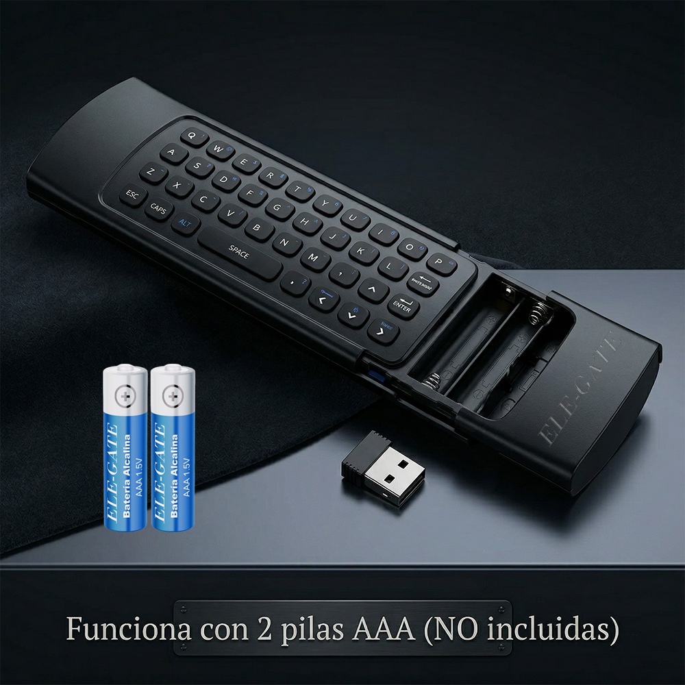 Air Mouse Remoto con Mini Teclado Inalámbrico 2.4G Mouse de Aire 3 en 1 - Image 4