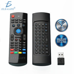 Air Mouse Remoto con Mini Teclado Inalámbrico 2.4G Mouse de Aire 3 en 1