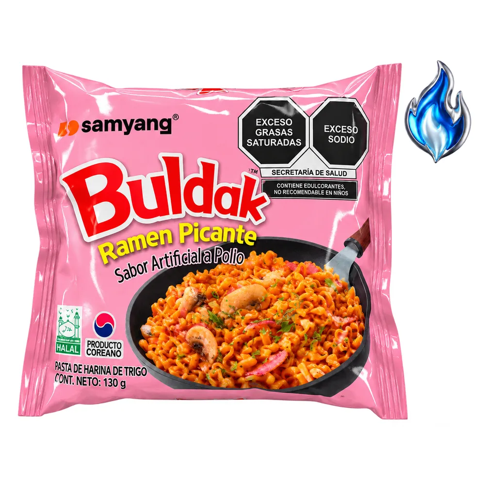 Buldak Ramen Picante Sabor a Pollo, 130 g