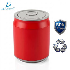 Bote de Basura Plástico 9L con Tapa de Presión Diseño Tipo Lata de Refresco