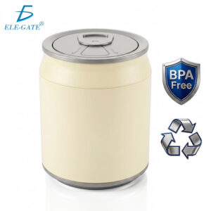 Bote de Basura Plástico 9L con Tapa de PresiónDiseño Tipo Lata de Refresco