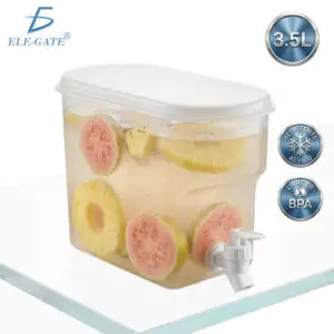 Dispensador de Bebidas para Refrigerador con Llave Contenedor de 3.5 L para Fiesta Hogar y Uso Diario