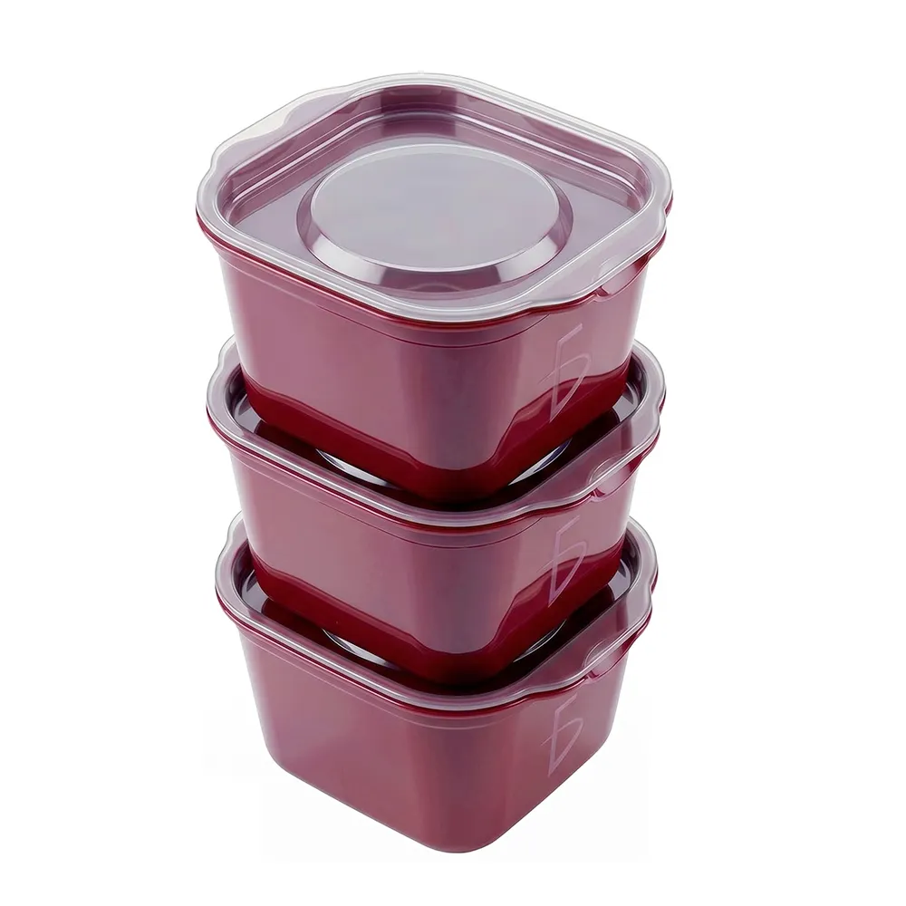 Set de 3 Envases Plásticos 280 ml PP5 Aptos para Microondas y Lavavajillas - Imagen 3