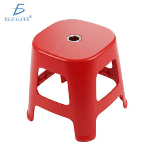 Banco Apilable de Plástico Rojo de Alta Resistencia – Soporta 280 kg 31x31x31 cm