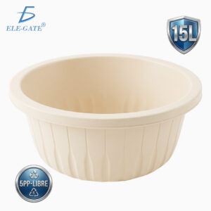 Tina de Plástico Mediana 15 Litros para Hogar Jardinería Limpieza