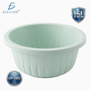 Tina de Plástico Mediana 15 Litros para Hogar Jardinería Limpieza