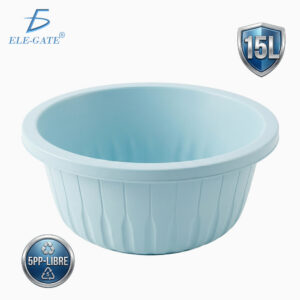 Tina de Plástico Mediana 15 Litros para Limpieza Lavado y Almacenamiento