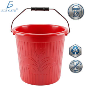 Cubeta de Plástico PP5 Libre de BPA 16 Litros para Oficina Almacenamiento