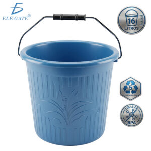 Cubeta de Plástico PP5 Libre de BPA 16 Litros Multiusos para Hogar