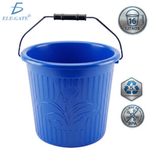 Cubeta de Plástico PP5 Libre de BPA 16 Litros para Hogar Oficina y Almacenamiento