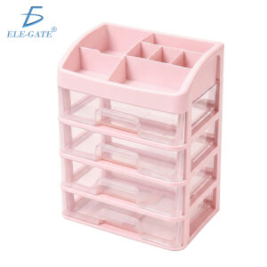 Organizador de Escritorio con 4 Cajones y Compartimentos Superiore Caja Organizadora