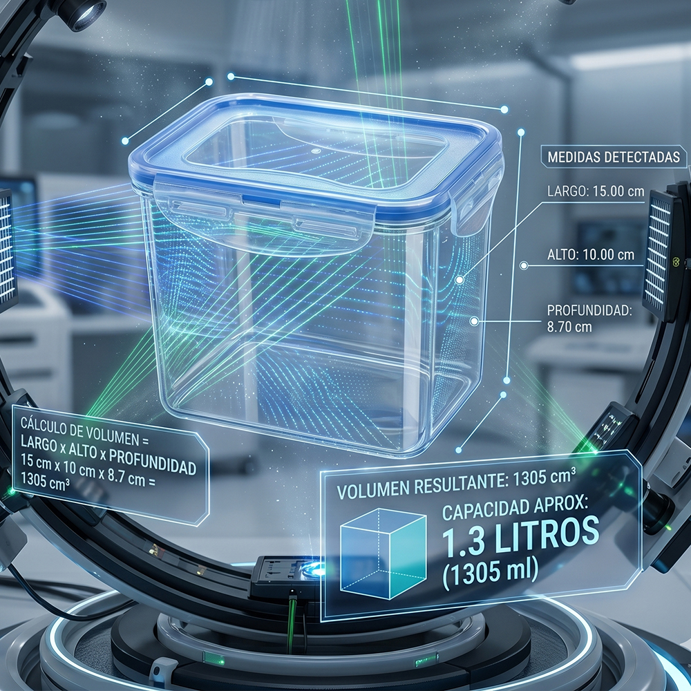 Contenedor Hermético de Plástico Transparente 1.3L para Semillas Pasta Cereales Comida y Cocina - Image 4