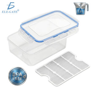 Contenedor Hermético Rectangular 3.9 L con Rejilla Escurridora