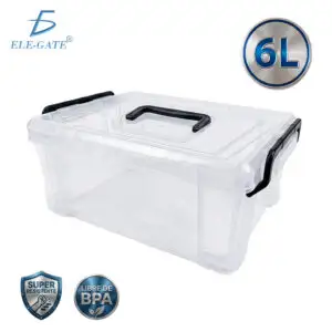 Caja Hermética 6L con Doble Sellado y Asa de Transporte | Libre de BPA | Multiusos