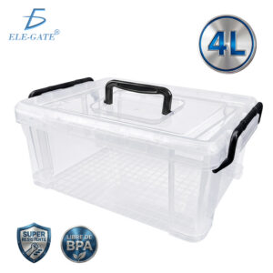 Caja Hermética 4L con Doble Sellado y Asa de Transporte | Libre de BPA | Multiusos