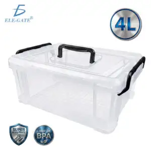 Caja Hermética 4L con Doble Sellado y Asa de Transporte | Libre de BPA | Multiusos