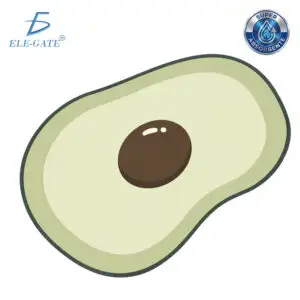 Tapete Absorbente 40 x 60 cm Diseño Aguacate, Secado Rápido para Baño, Dormitorio y Entrada