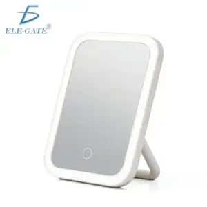 Espejo LED Plegable para Maquillaje con Control Táctil