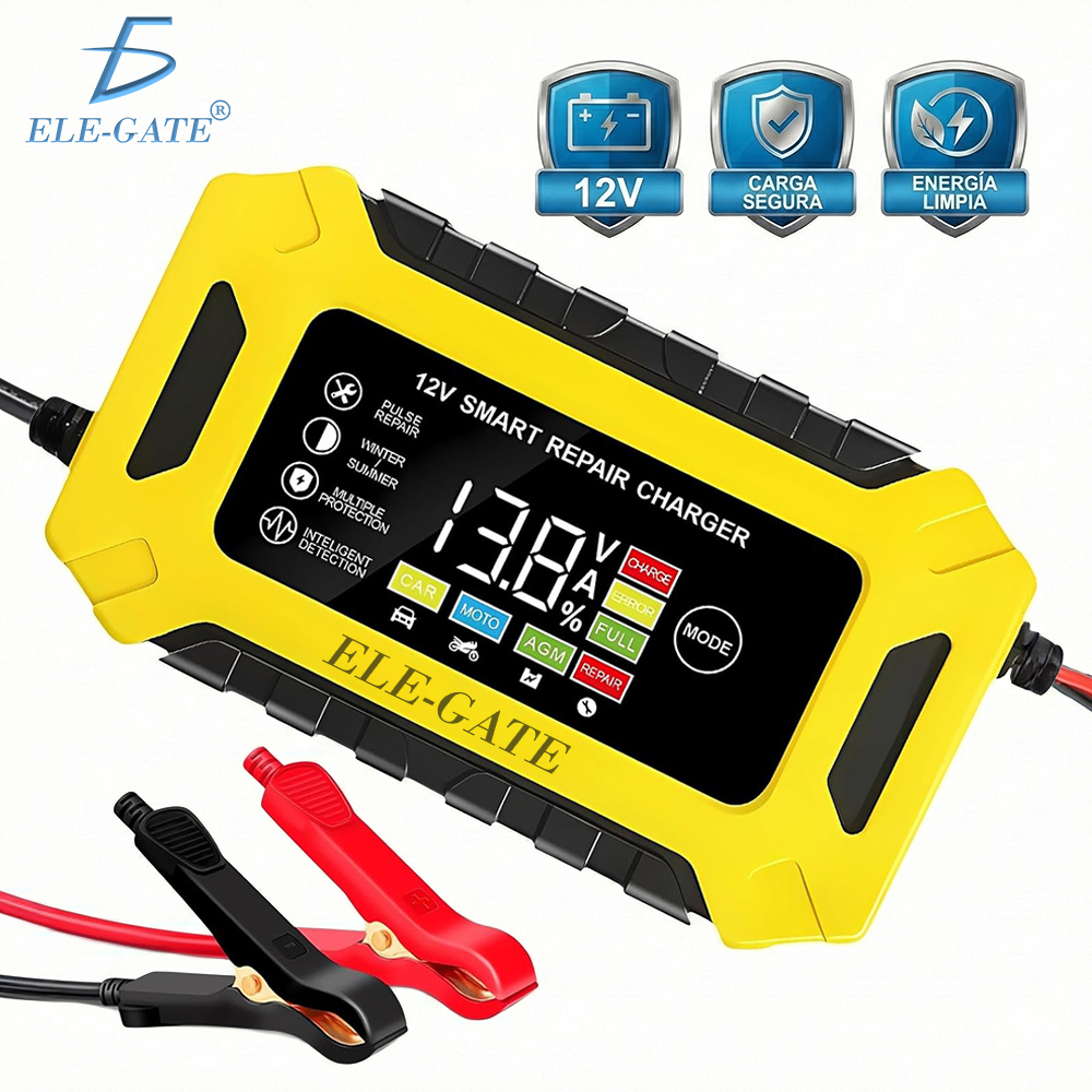Cargador de Batería de Coche 12V 6A Inteligente