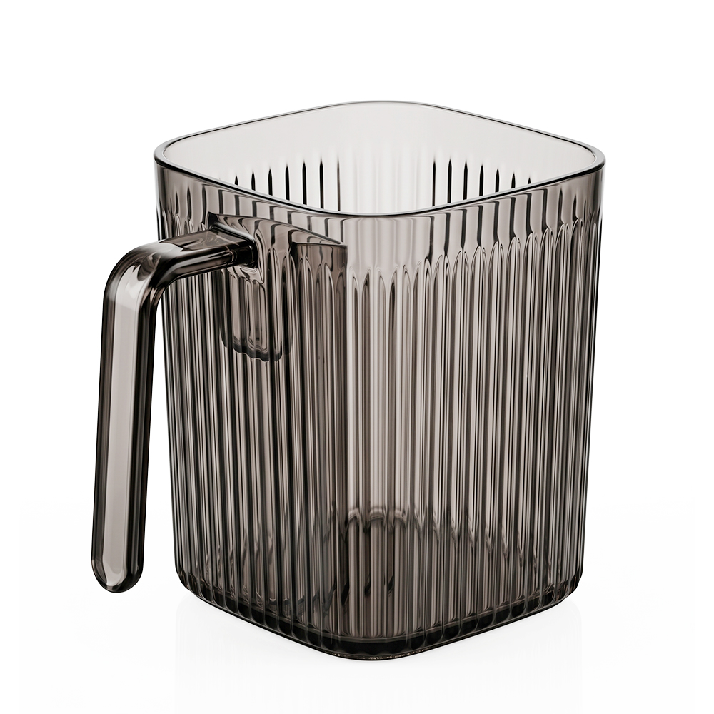 Vaso Organizador para Baño con Porta Cepillo de Dientes color Humo - Image 3