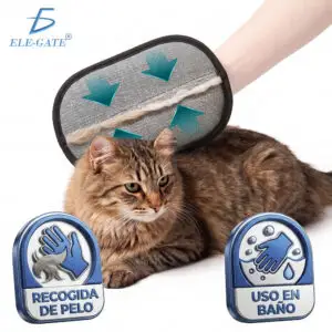 Guante Antiestático Quita Pelo de Mascotas Reutilizable 20 × 15 cm