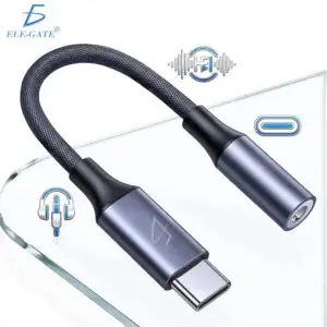 Adaptador USB-C a Jack 3.5 mm HiFi de 0.15m con Chip DAC Integrado