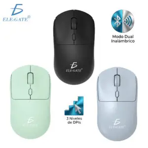 Mouse Inalámbrico Modo Dual | 3 Niveles DPI | Silencioso y Ergonómico