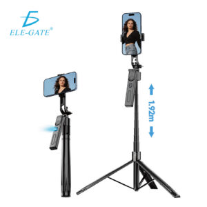 Palo Selfie Trípode Inteligente 1.92 m con Seguimiento IA Control por Gestos Bluetooth 5.4 y Rosca Universal 1/4”