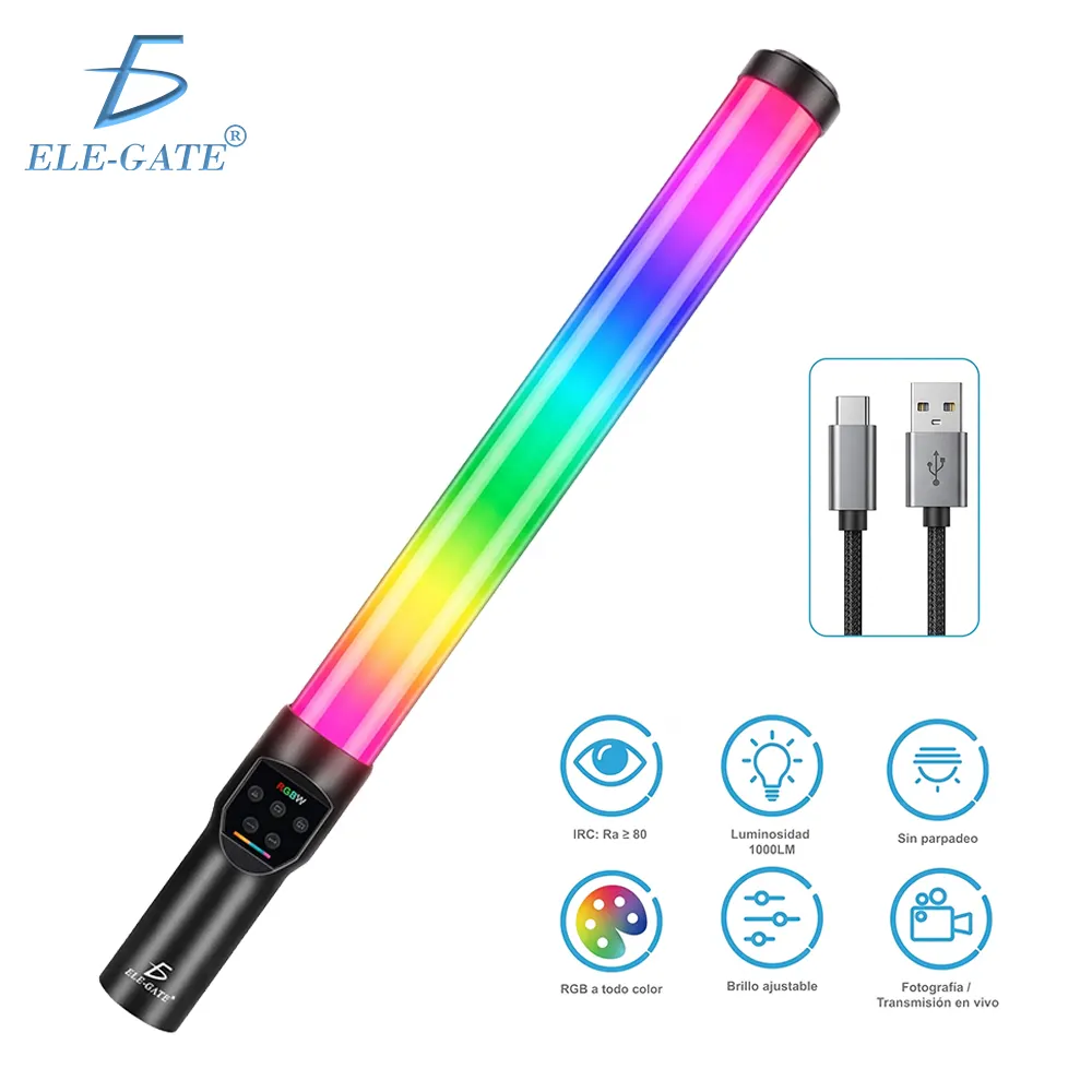 Barra de Luz LED RGB de 12 W para Foto y Video