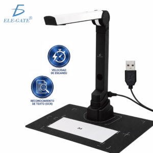Escáner de documentos A4 ELE-GATE HD 5MP con OCR y luz LED
