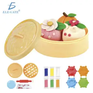 Set de Plastilina Infantil con Moldes y Vaporera de Juguete