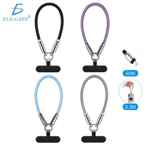 Cable de Carga con Correa de Mano 2 en 1 USB-C 60W
